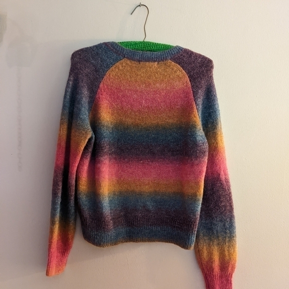 BB Dakota Steve Madden Multi Color Ombre Sweater Small - Picture 3 of 5